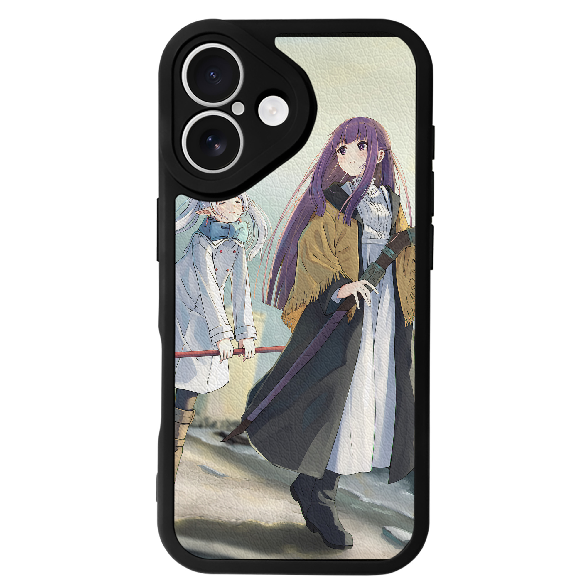 （画像用） 葬送のフリーレン Frieren 【iPhone 16シリーズ対応】シリコンスマホケース（レザー調） 材質：シリコン